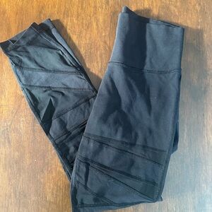 lululemon athletica Black Mesh Leggings